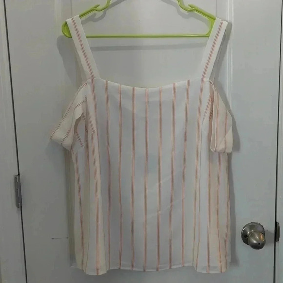 Madison Curvy women's striped blouse tank top - Picture 2 of 9